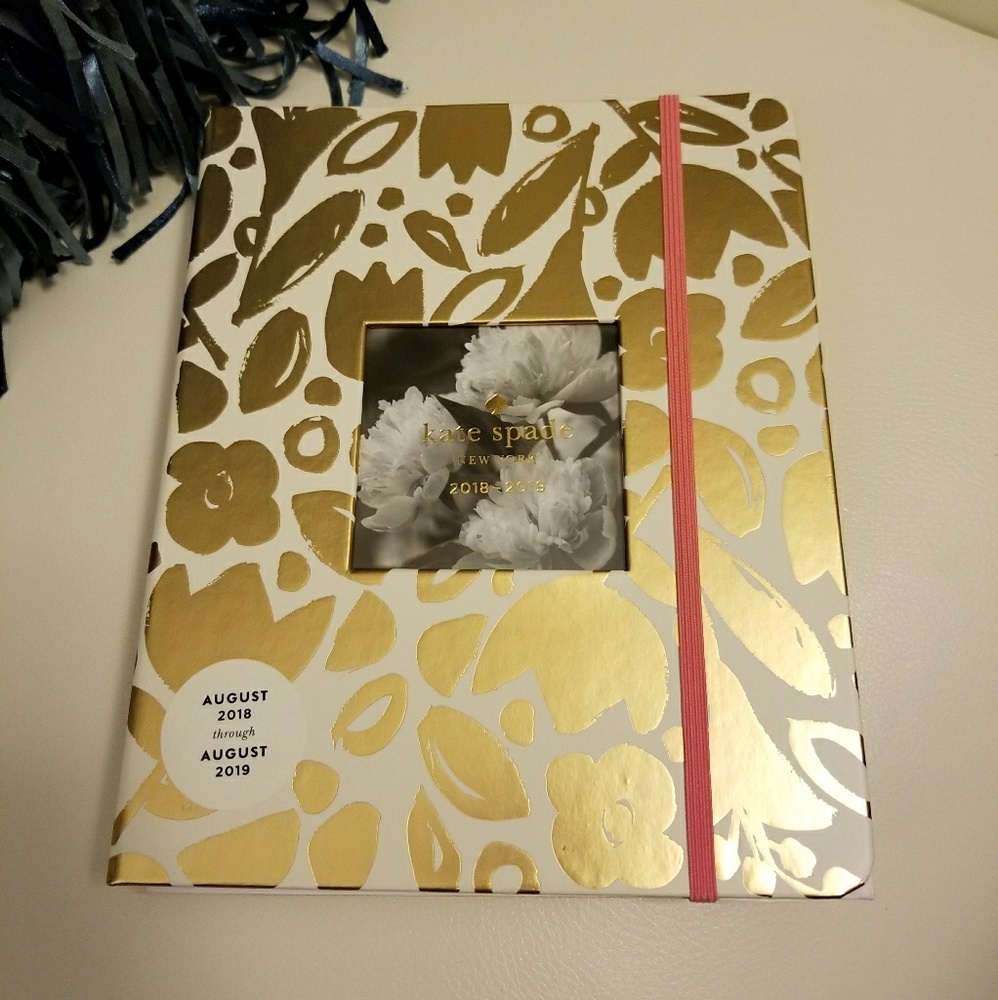 Kate spade golden flower large planner 2019